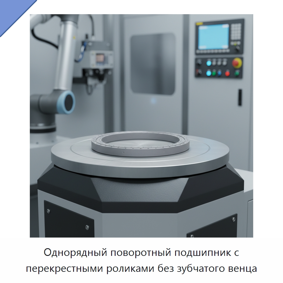 Однорядный поворотный подшипник с перекрестными роликами без зубчатого венца — Опорно-поворотные подшипники
