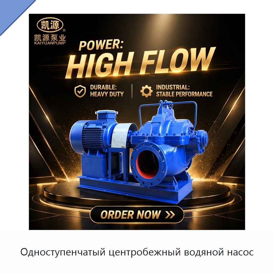 Одноступенчатый центробежный водяной насос — Насосы