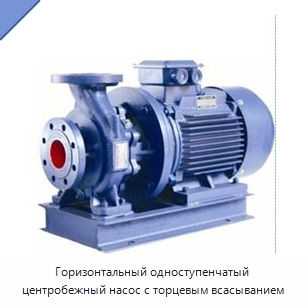 Горизонтальный одноступенчатый центробежный насос с торцевым всасыванием