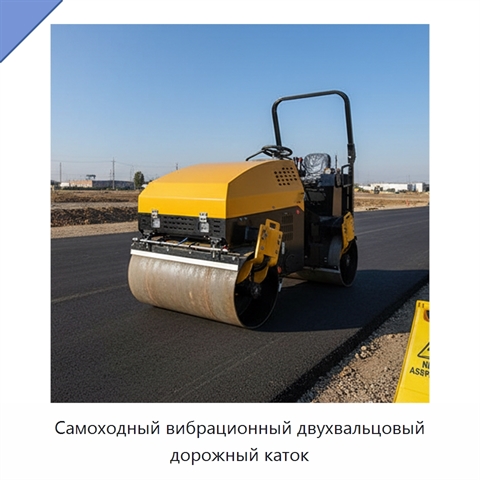 Самоходный вибрационный двухвальцовый дорожный каток
