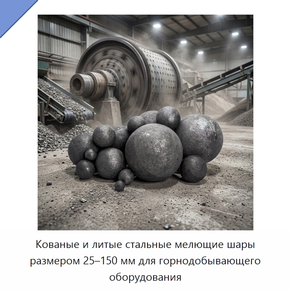 Кованые и литые стальные мелющие шары размером 25–150 мм для горнодобывающего оборудования — Услуги по ковке