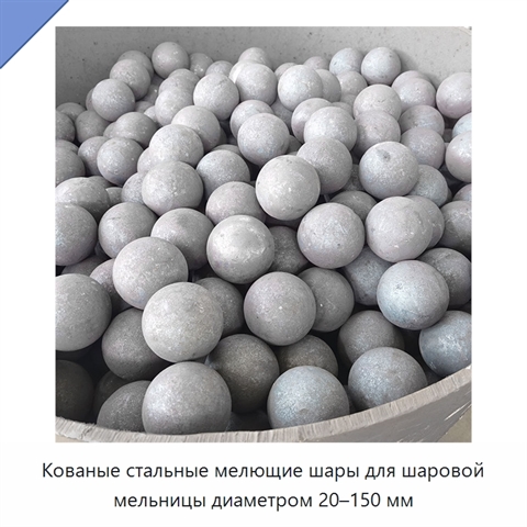 Кованые стальные мелющие шары для шаровой мельницы диаметром 20–150 мм