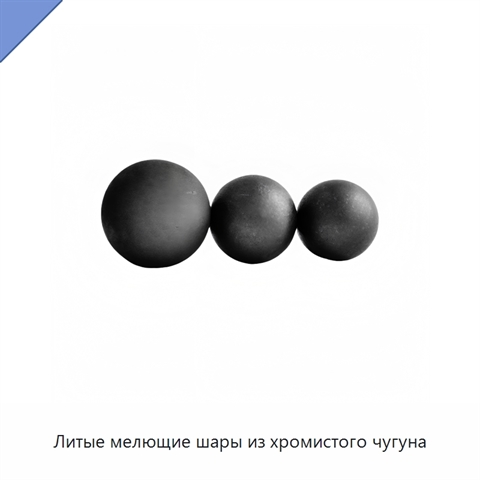 Литые мелющие шары из хромистого чугуна