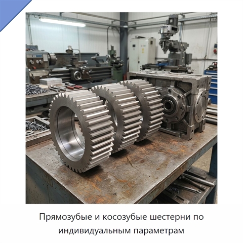 Прямозубые и косозубые шестерни по индивидуальным параметрам