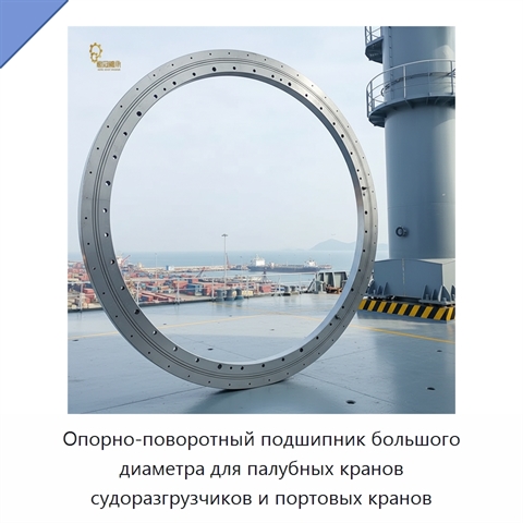Опорно-поворотный подшипник большого диаметра для палубных кранов судоразгрузчиков и портовых кранов