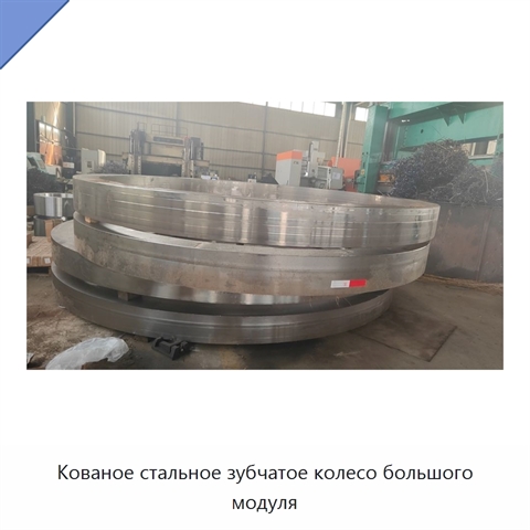 Кованое стальное зубчатое колесо большого модуля