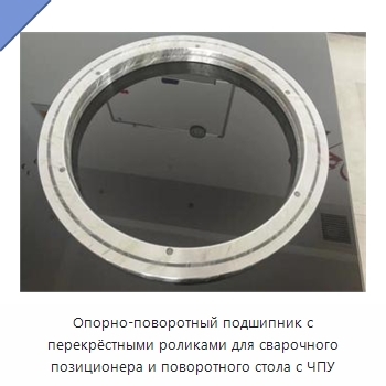 Опорно-поворотный подшипник с перекрёстными роликами для сварочного позиционера и поворотного стола с ЧПУ