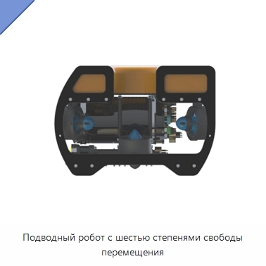 Подводный робот с шестью степенями свободы перемещения
