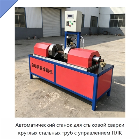 Автоматический станок для стыковой сварки круглых стальных труб с управлением ПЛК