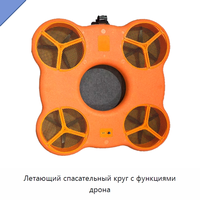 Летающий спасательный круг с функциями дрона — Специальные водно-спасательные средства