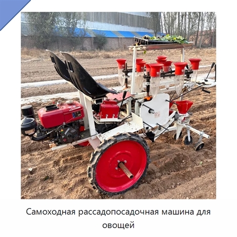 Самоходная рассадопосадочная машина для овощей