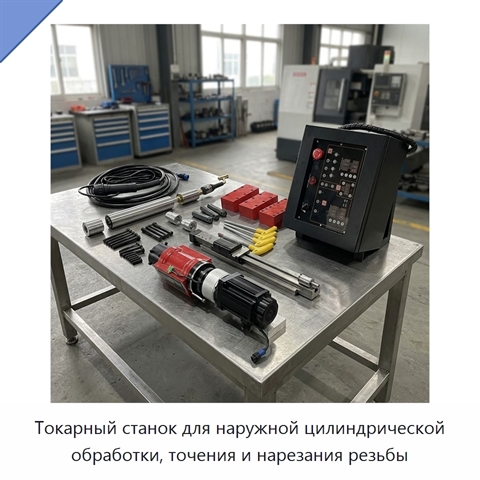 Токарный станок для наружной цилиндрической обработки, точения и нарезания резьбы