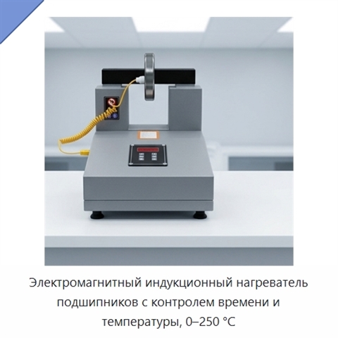 Электромагнитный индукционный нагреватель подшипников с контролем времени и температуры, 0–250 °C