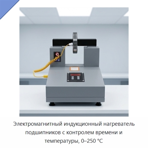 Электромагнитный индукционный нагреватель подшипников с контролем времени и температуры, 0–250 °C