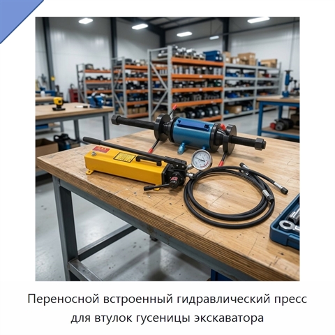 Переносной встроенный гидравлический пресс для втулок гусеницы экскаватора