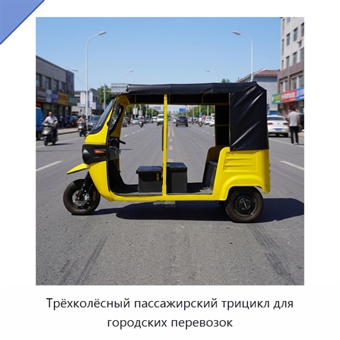 Трёхколёсный пассажирский трицикл для городских перевозок