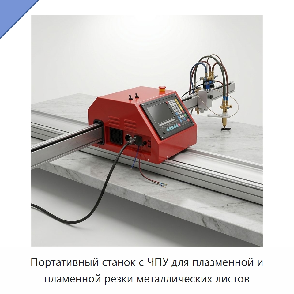 Портативный станок с ЧПУ для плазменной и пламенной резки металлических листов — Металлорежущие станки