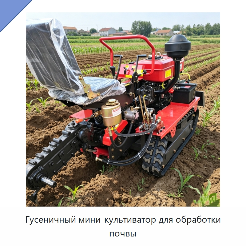 Гусеничный мини-культиватор для обработки почвы — Специальные машины и промышленное оборудование