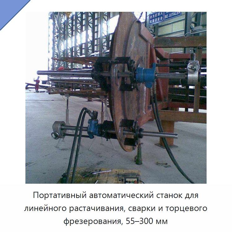 Портативный автоматический станок для линейного растачивания, сварки и торцевого фрезерования, 55–300 мм — Специальные машины и промышленное оборудование