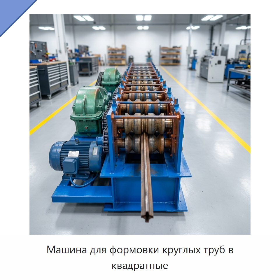 Машина для формовки круглых труб в квадратные — Специальная строительная техника