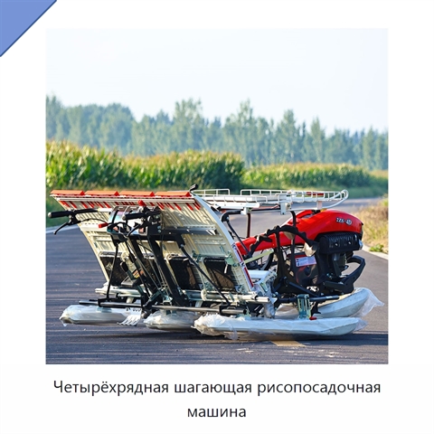 Четырёхрядная шагающая рисопосадочная машина