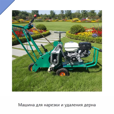 Машина для нарезки и удаления дерна