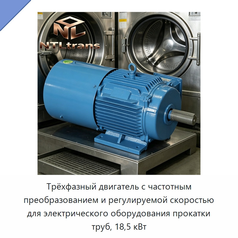 Трёхфазный двигатель с частотным преобразованием и регулируемой скоростью для электрического оборудования прокатки труб, 18,5 кВт — Электродвигатели переменного тока