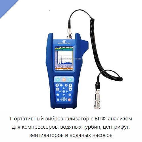 Портативный виброанализатор с БПФ-анализом для компрессоров, водяных турбин, центрифуг, вентиляторов и водяных насосов — Специальные испытательные приборы