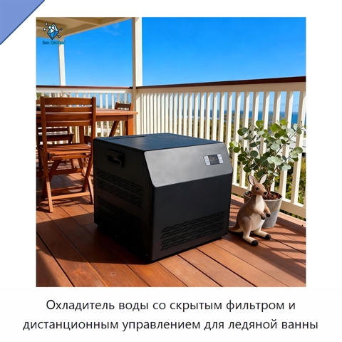 Охладитель воды со скрытым фильтром и дистанционным управлением для ледяной ванны