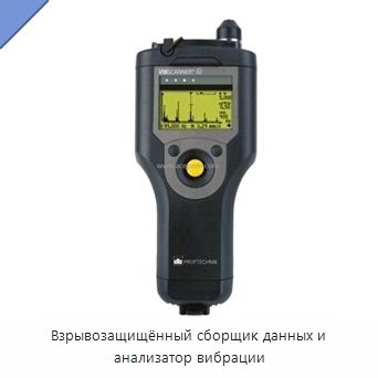 Взрывозащищённый сборщик данных и анализатор вибрации