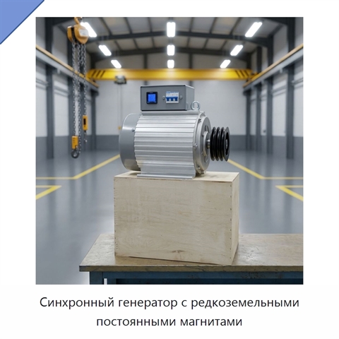 Синхронный генератор с редкоземельными постоянными магнитами