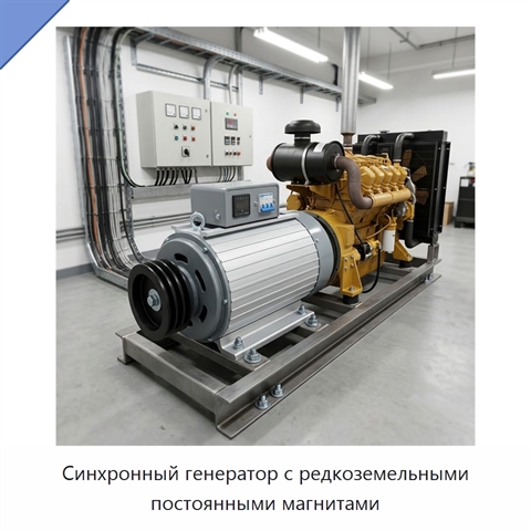 Синхронный генератор с редкоземельными постоянными магнитами