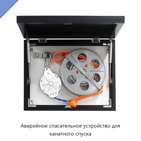Аварийное спасательное устройство для канатного спуска