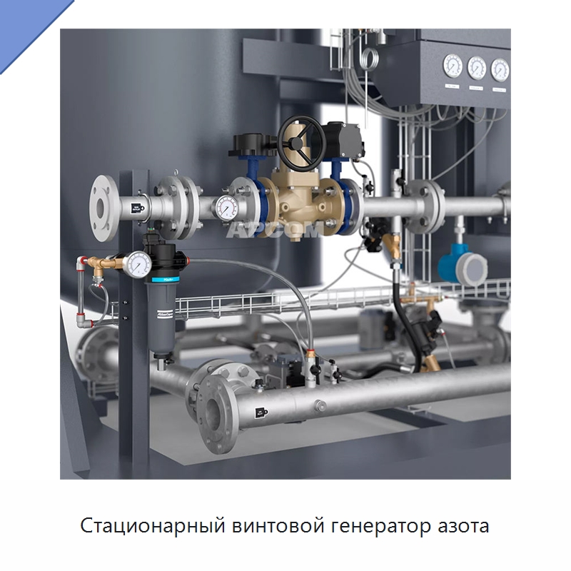 Стационарный винтовой генератор азота — Промышленные компрессоры