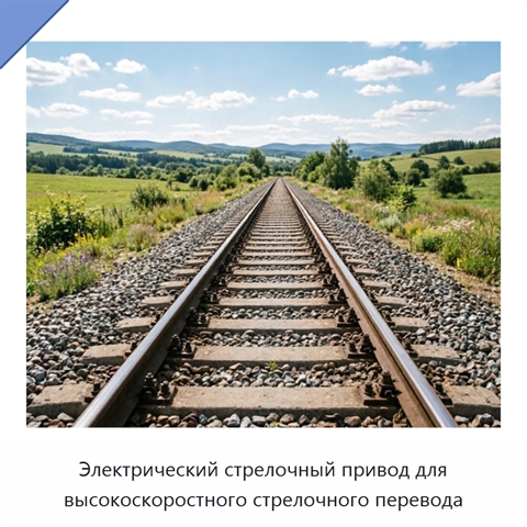 Электрический стрелочный привод для высокоскоростного стрелочного перевода