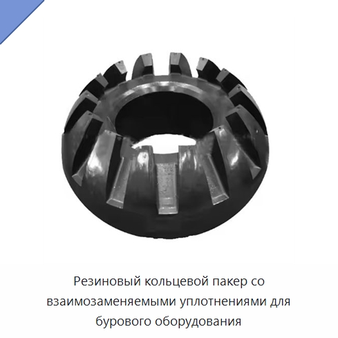Резиновый кольцевой пакер со взаимозаменяемыми уплотнениями для бурового оборудования — Горнодобывающее оборудование