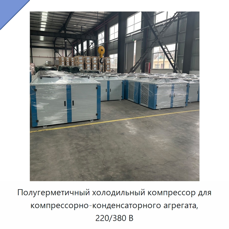 Полугерметичный холодильный компрессор для компрессорно-конденсаторного агрегата, 220/380 В — Компрессорно-конденсаторные агрегаты