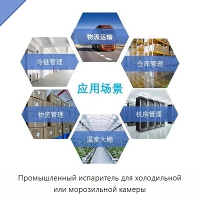 Промышленный испаритель для холодильной или морозильной камеры