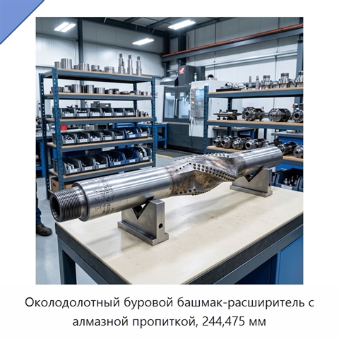 Околодолотный буровой башмак-расширитель с алмазной пропиткой, 244,475 мм