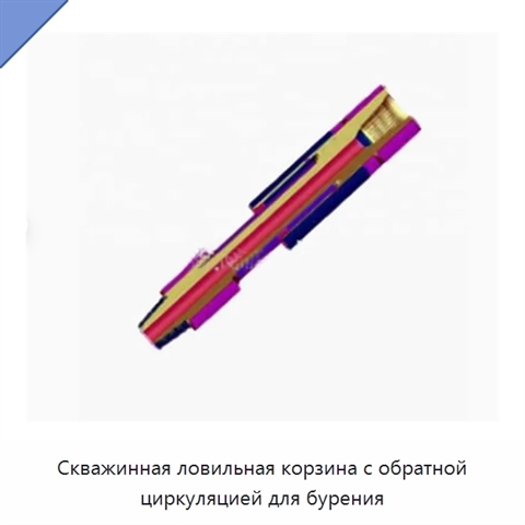 Скважинная ловильная корзина с обратной циркуляцией для бурения