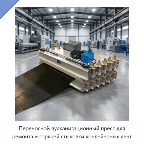 Переносной вулканизационный пресс для ремонта и горячей стыковки конвейерных лент
