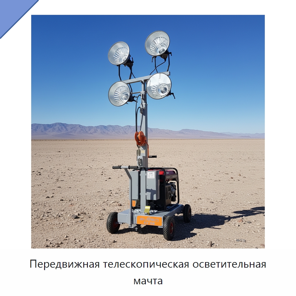 Передвижная телескопическая осветительная мачта — Горнодобывающее оборудование