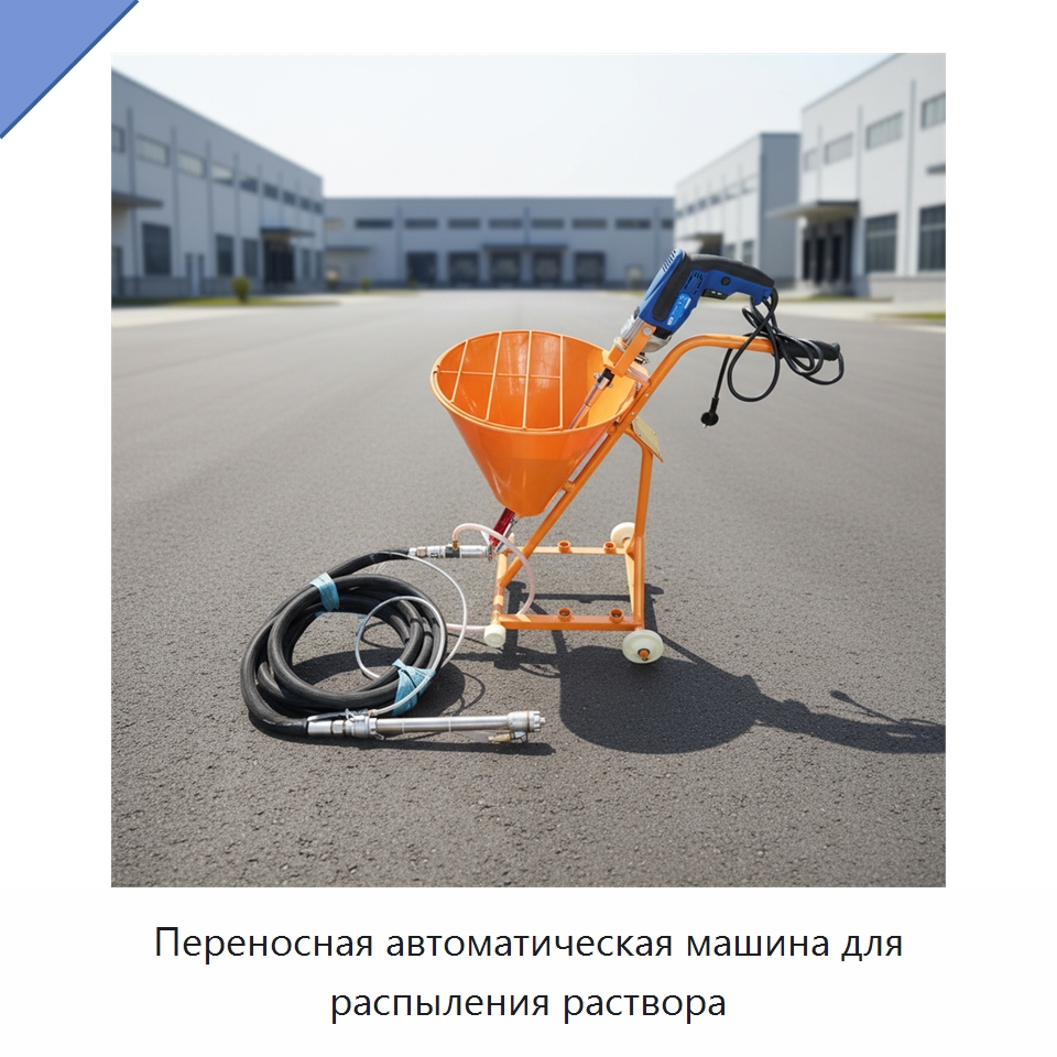 Переносная автоматическая машина для распыления раствора — Штукатурные станции