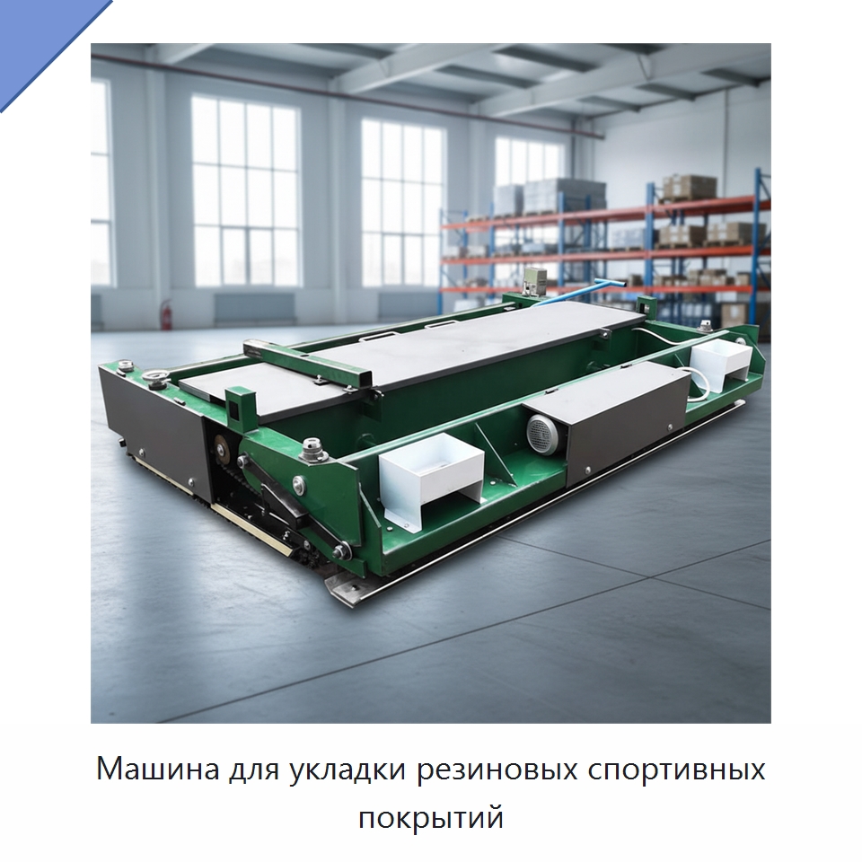 Машина для укладки резиновых спортивных покрытий — Дорожная техника