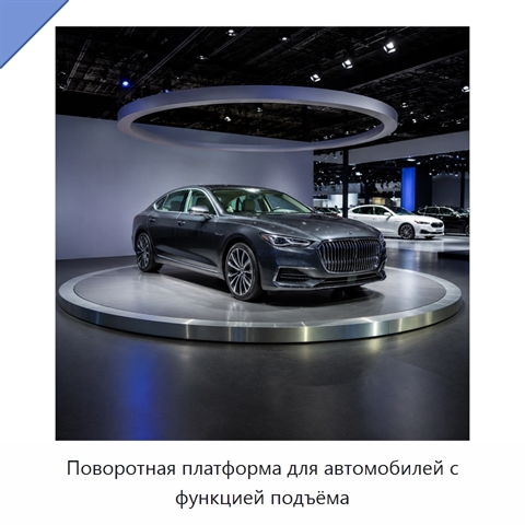 Поворотная платформа для автомобилей с функцией подъёма
