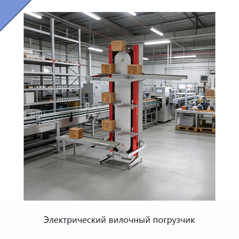 Электрический вилочный погрузчик