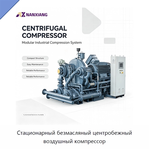 Стационарный безмасляный центробежный воздушный компрессор
