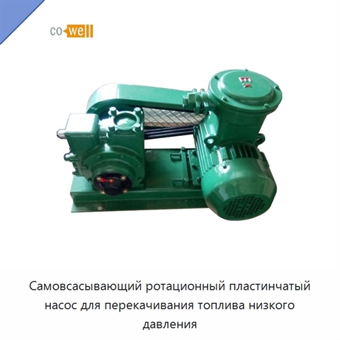 Самовсасывающий ротационный пластинчатый насос для перекачивания топлива низкого давления