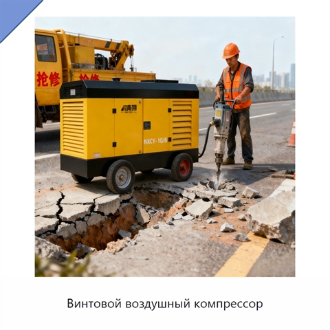 Винтовой воздушный компрессор