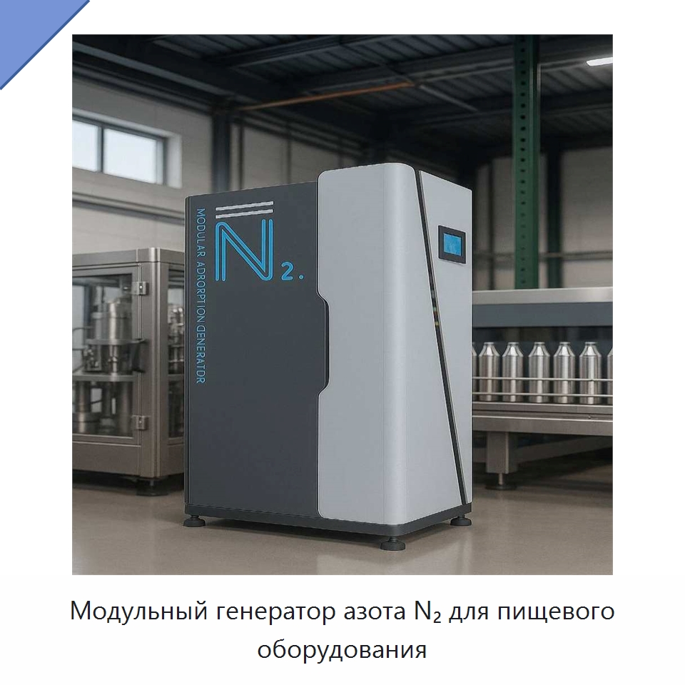 Модульный генератор азота N₂ для пищевого оборудования — Специальные машины и промышленное оборудование